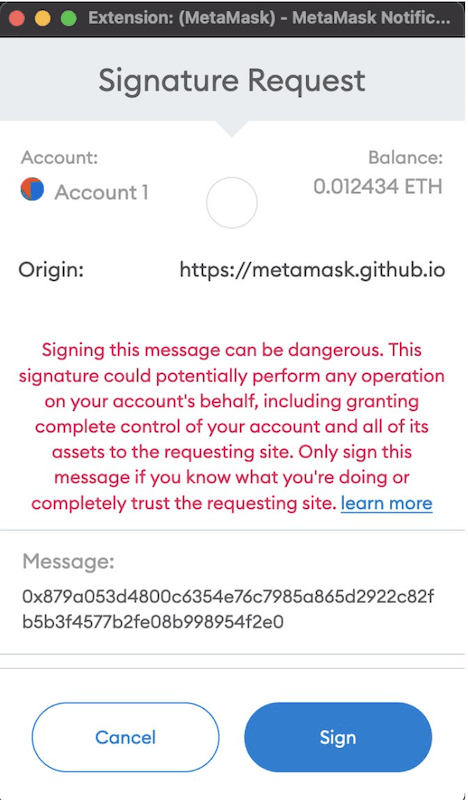 EthSign MetaMask