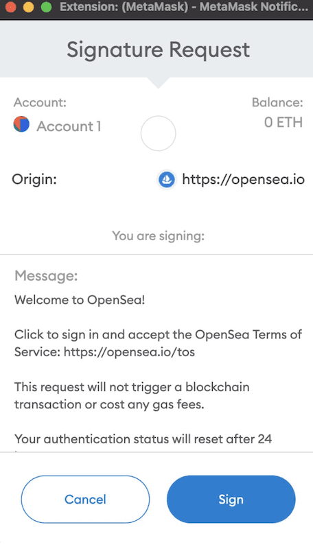 PersonalSign MetaMask