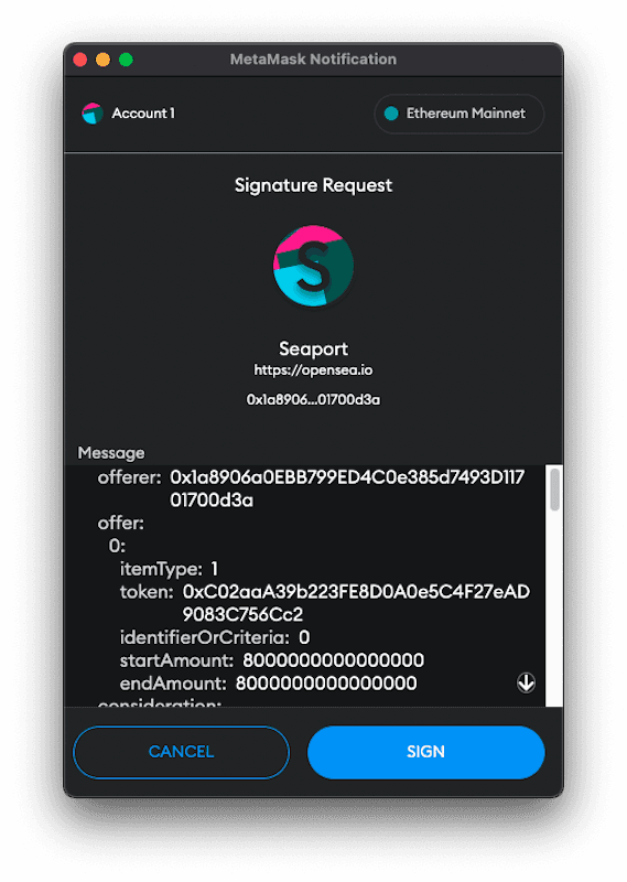 SignTypedData MetaMask